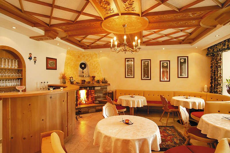 House bar at the Alpenherz Hotel