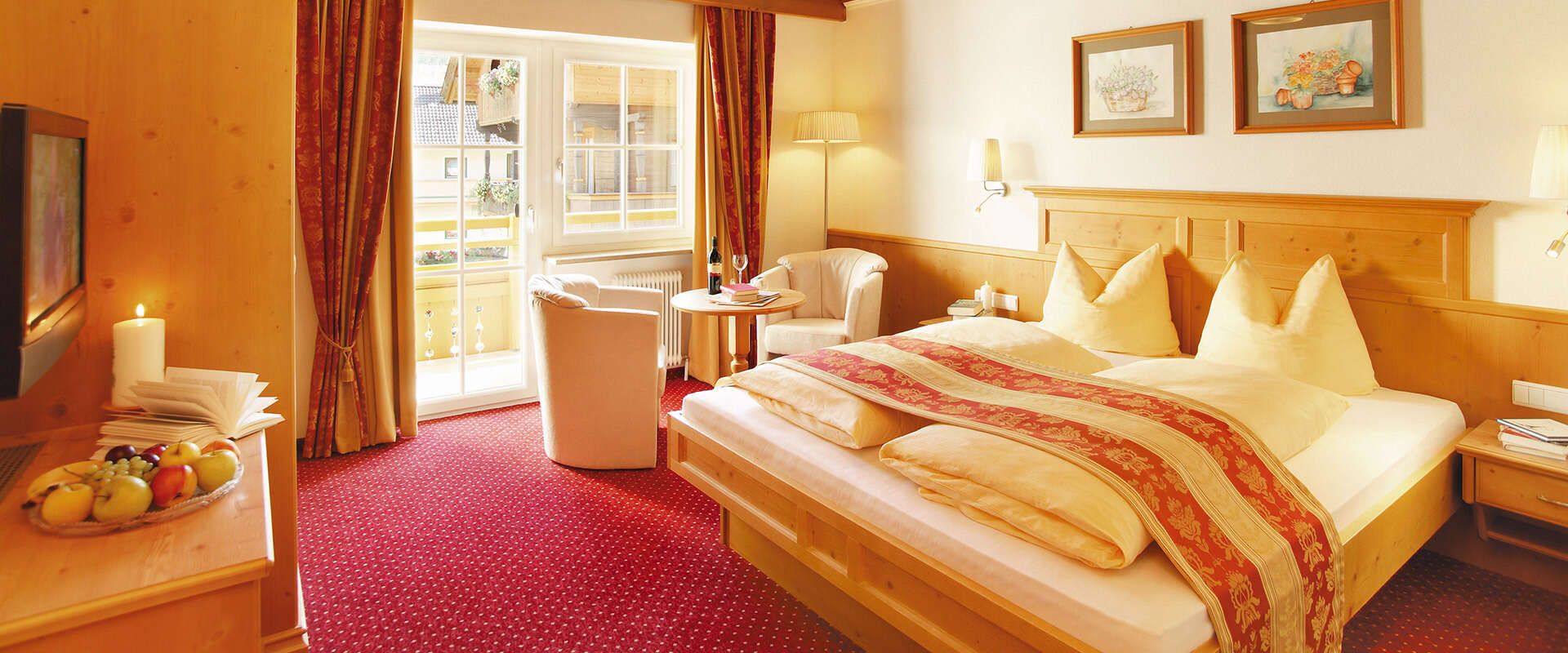 Comfort room in the Hotel Alpenherz in the Zillertal, Tyrol
